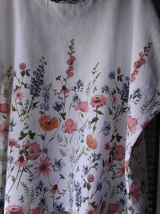 Блуза лен лляна   розмір 52-54-56 льон