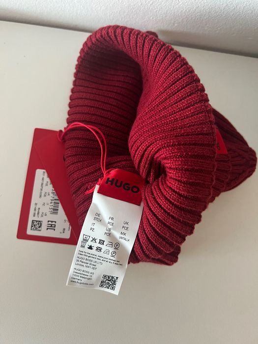 Czapka Hugo bordowa