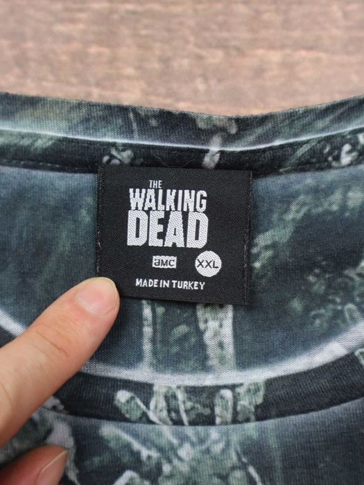 2015 The Walking Dead AMC grey tshirt tee koszulka z krótkim rękawem