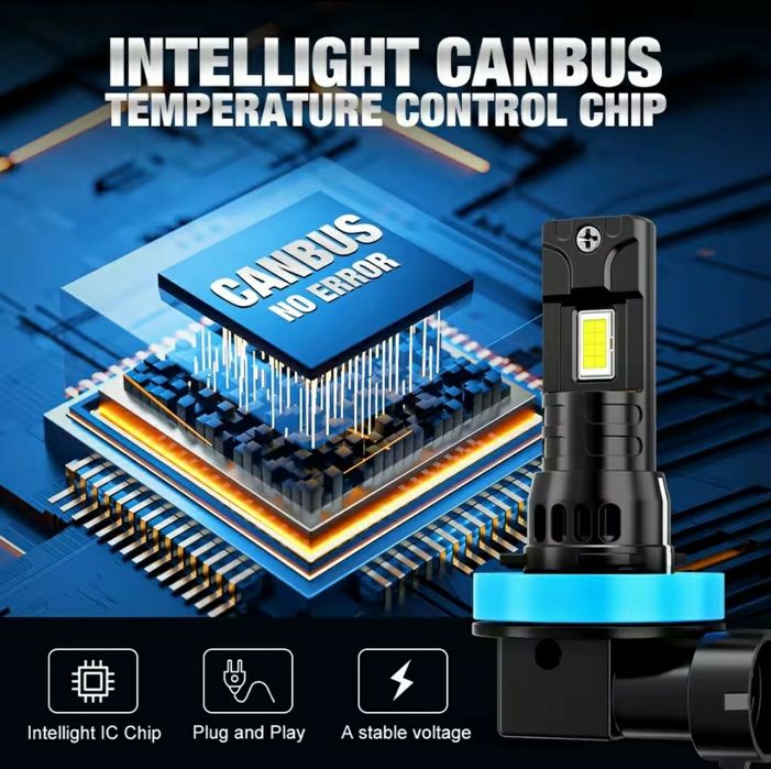 H11 cj 2 lâmpadas led  300w 30000LM