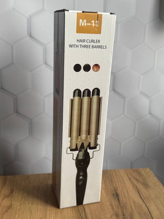 Потрійна плойка для волосся М11