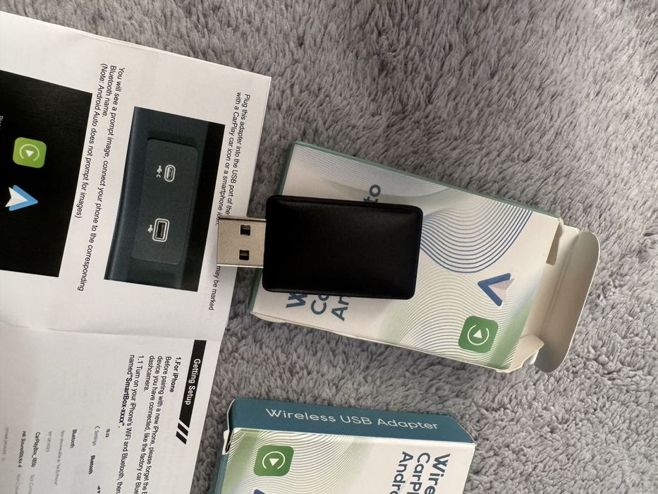 Переходник беспроводной адаптер carplay android auto