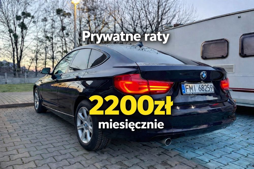 BMW 3GT Prywatne raty bez BIK. 2200zl miesięcznie z dojściem do własności.