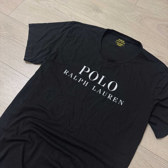 Бавовняна Чорна футболка Ральф Лаурен Polo Ralph Lauren, розмір факт L