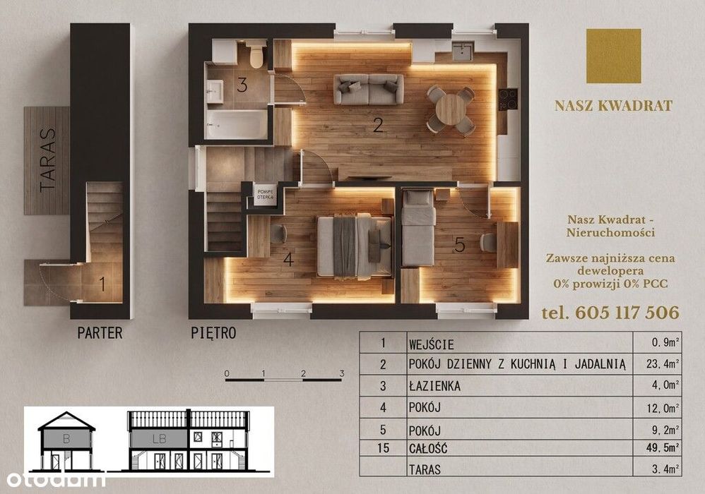 Nowy energooszczędny apartament z ogrodem. 0% pro.