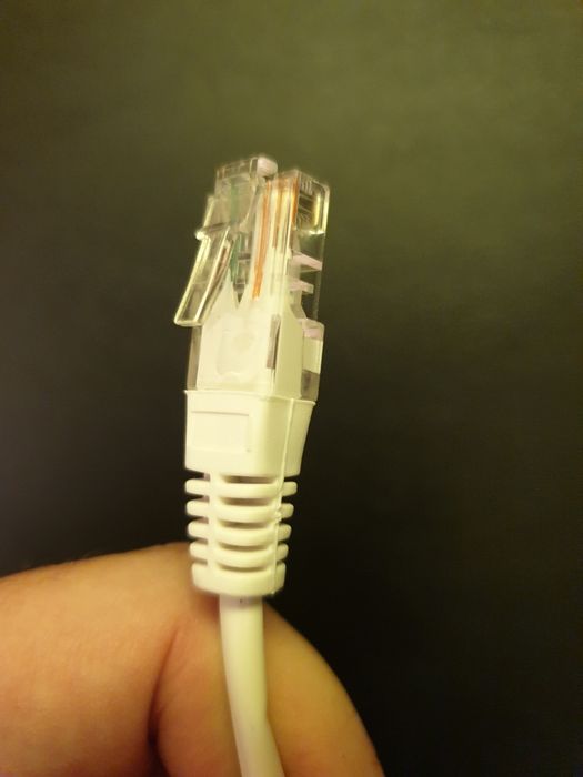 Cabo de Rede Ethernet RJ45 Cat5e – Branco