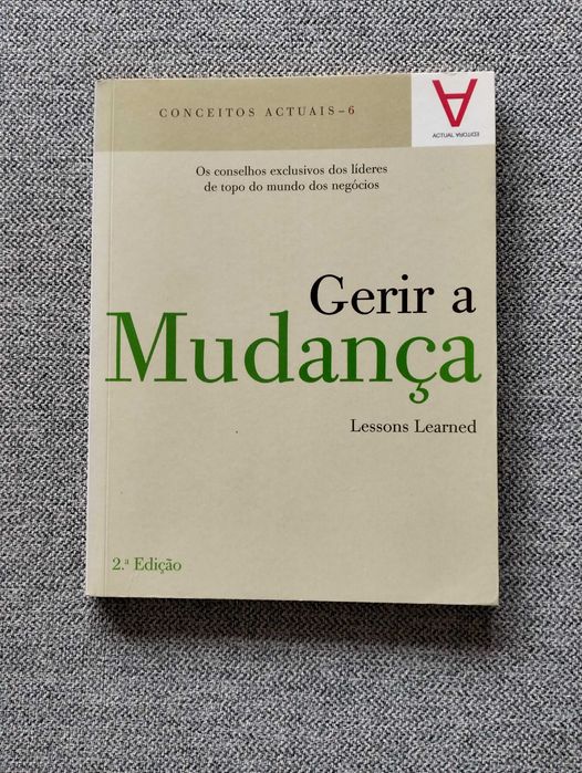 Livro "Gerir a mudança" de Lessons Learned