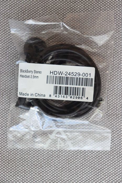 Słuchawki do smartfonu BlackBerry