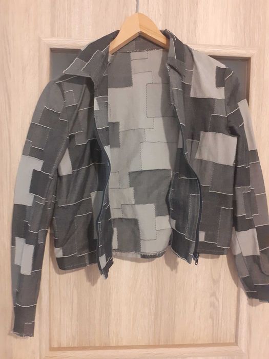 Kurteczka w łatki z jeansu