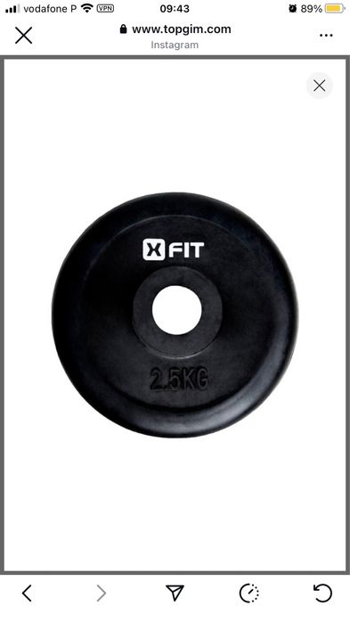 Barra regular 30mm para biceps e triceps