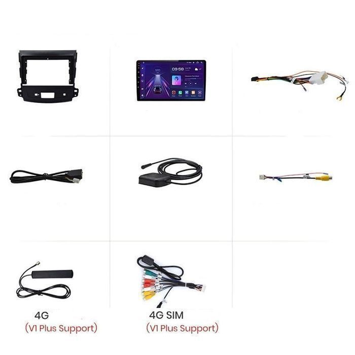Radio nawigacja Mitsubishi Outlander xl 2 Citroen C-Crosser Android 4G