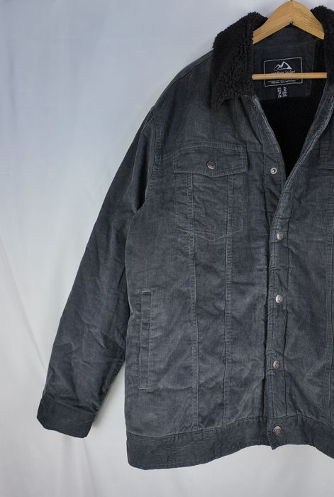 TACVASEN męska kurtka sztruksowa sherpa XL zimowa