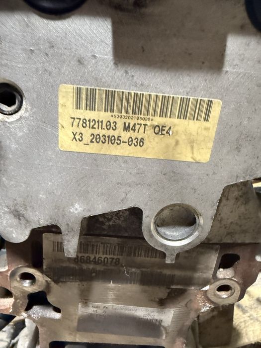 Silnik słupek m47 163km bmw e60 e61