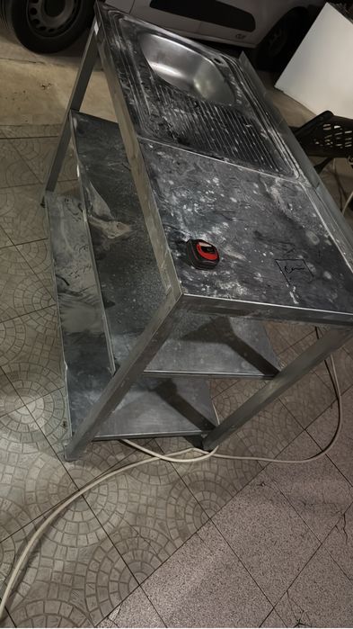 Bancada em Inox com lavatorio