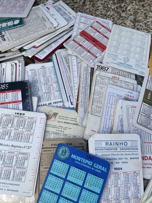 Colecao de Diversos Calendarios Raros e Antigos