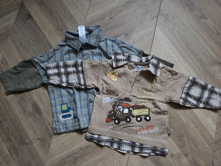 2 koszulę niemowlęca rozm 68