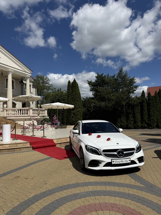 Mercedes C klasa biała PERŁA! Auto do ślubu