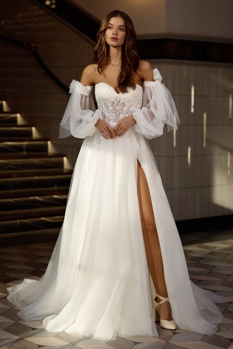 Весільна сукня “anna” (розмір s-m, зріст 165-170 см, корсетний верх)