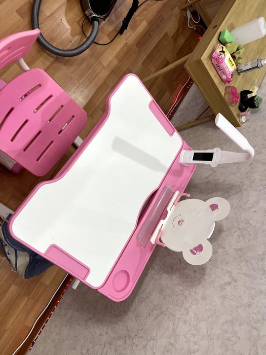 Набір Стіл парта стілець Mealux Evo-kids Лампа BD-04 P XL Teddy