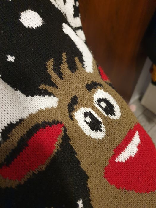Sweter świąteczny unisex M renifer