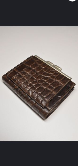 Кошелёк кожаный коричневый