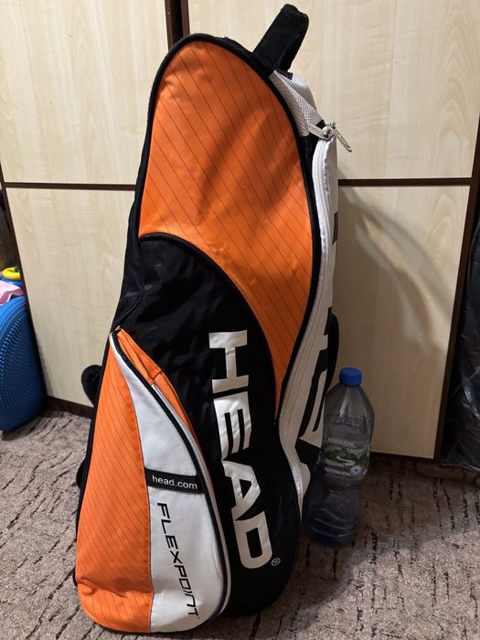 Torbą Head rakiety + sprzęt