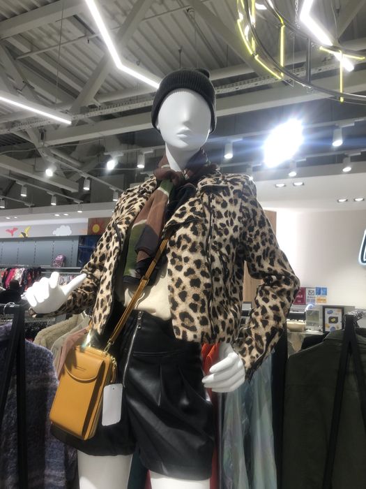 Тренд леопард! Куртка косуха леопард H&M, стильна косуха
