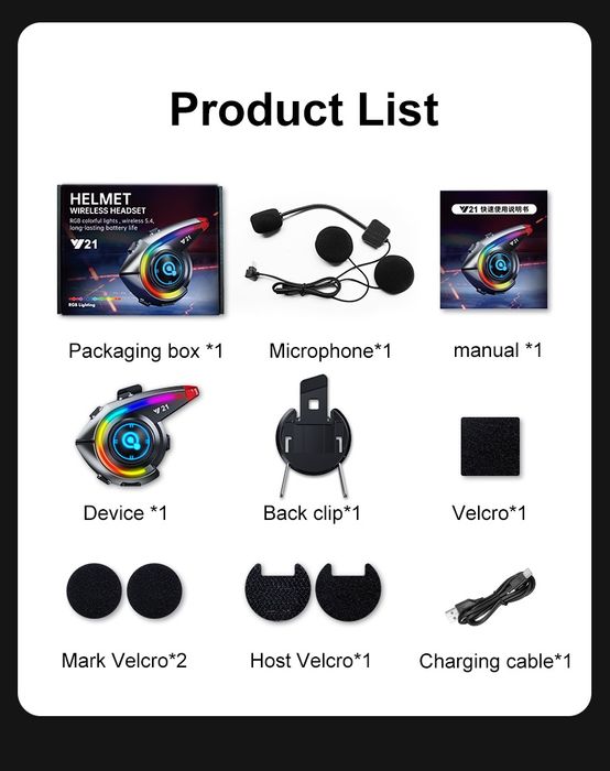 Мото гарнітура Y21