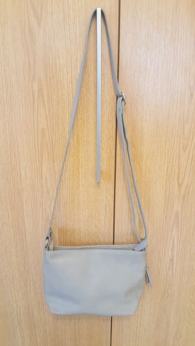 Torebka szara listonoszka długi pasek