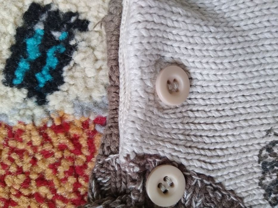 Sweter 12 miesięcy dla chłopca dziergany