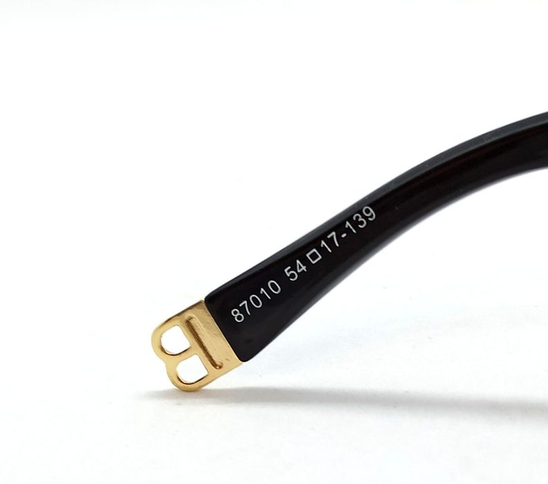 Balmain очки унисекс большие бежево бирюзовый градиент в металл оправе