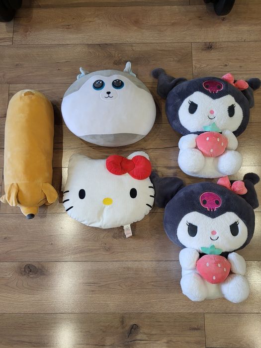 Maskotka pluszak poduszka Kuromi , Hello Kitty ,  squishmallows , pies