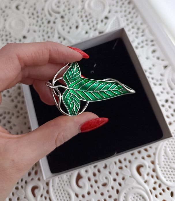Broszka liść z Lorien LOTR