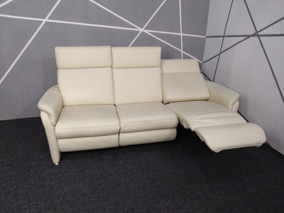 Шкіряний диван реклайнер крісло розкладне  кожаное раскладное кресло