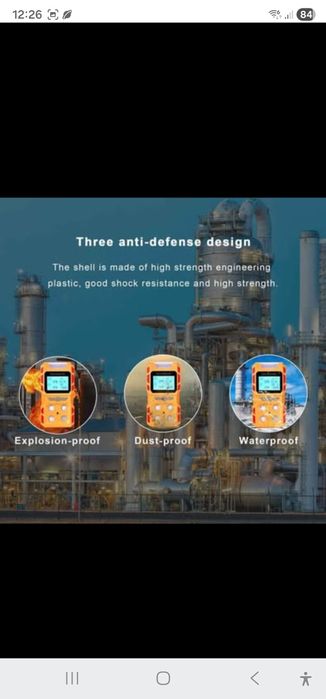 Detector de gás portátil 4 em 1 Scondaor, detector de vazamento de gás