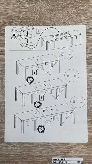 Stół rozkładany duży 140-260 cm