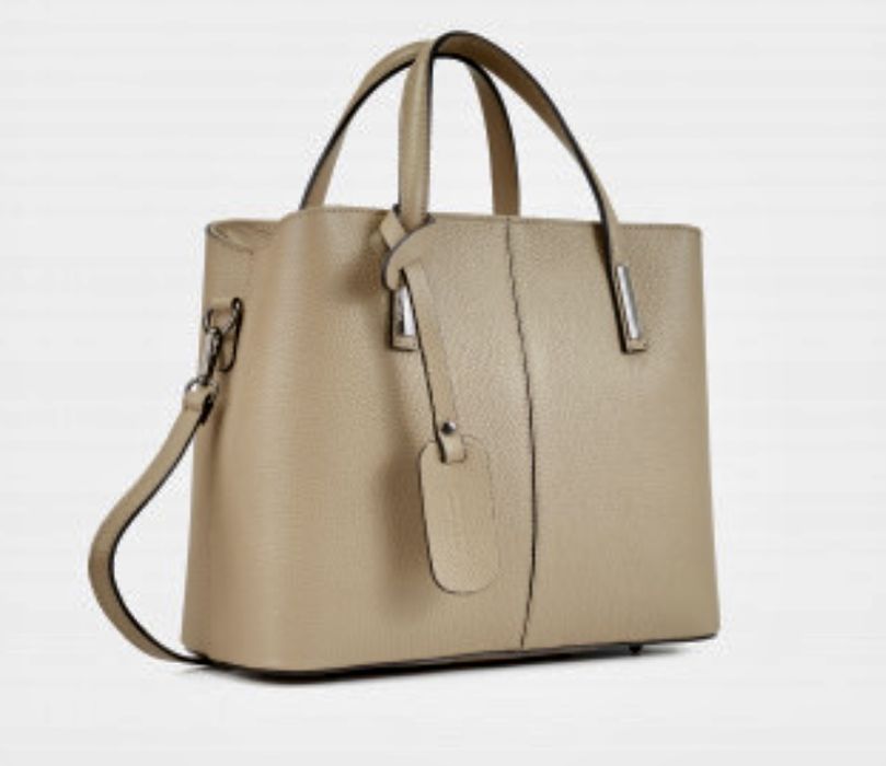 Сумка шкіряна  А4 Сумка терракот шоколад беж кожаная черная