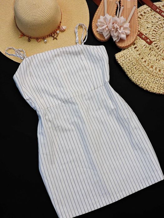 Pull & Bear Sukienka ramiączka paski M