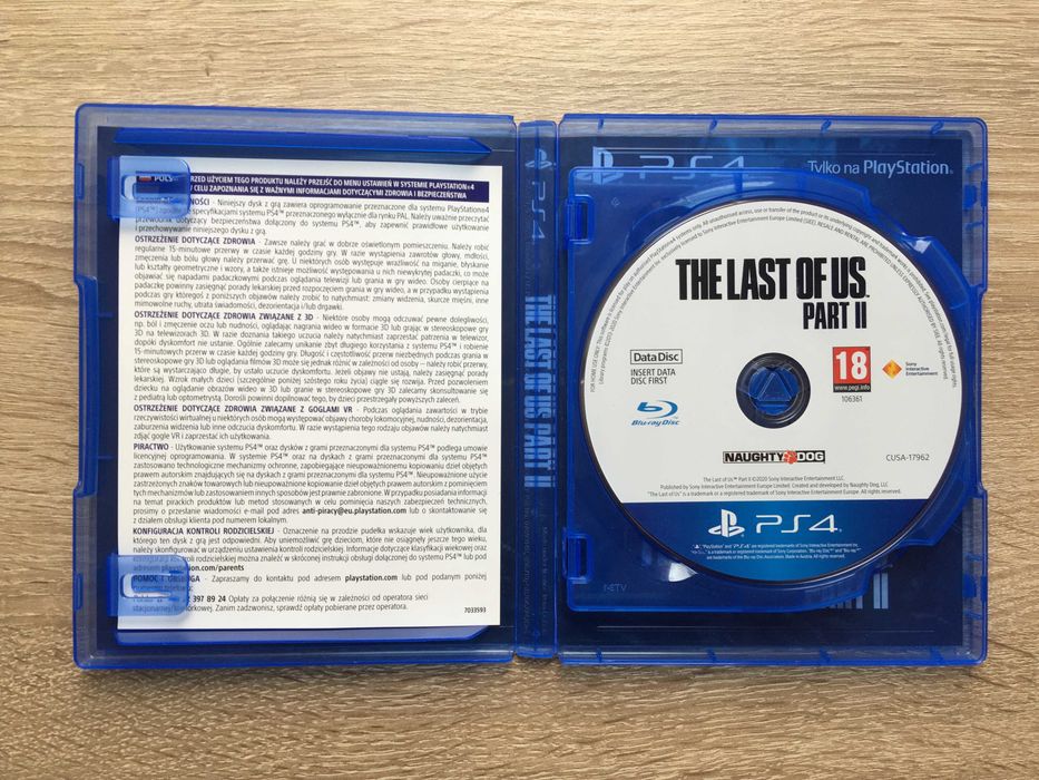 The Last of Us Part II - PS4 / PS5 - PL - stan Używany, sprawny 100%