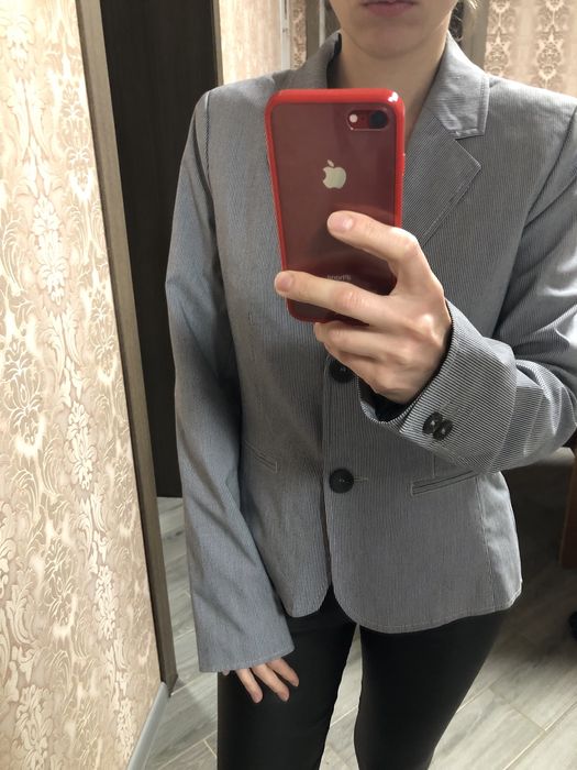 Пиджак S.Oliver в полоску с подкладкой как новый