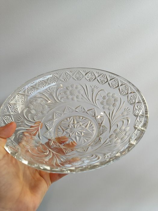 Piękna misa ,salaterka Kryształ PRL