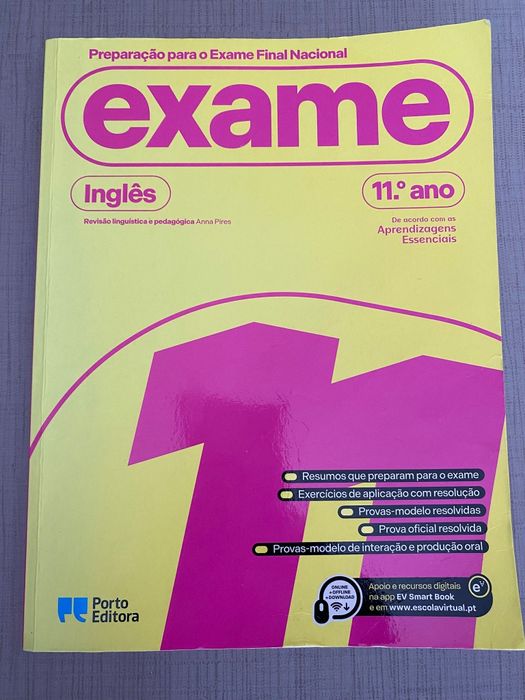 Preparação para exame nacional. Geografia A e Inglês 11 ano
