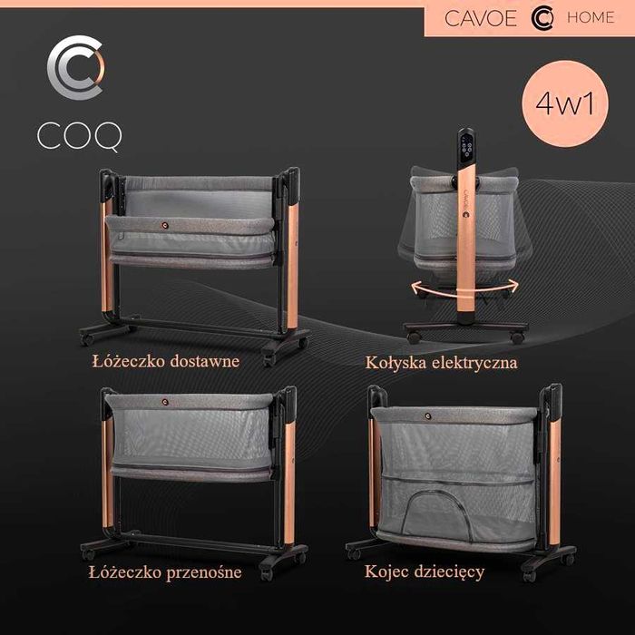 Neno Como 4w1 Łóżeczko Dostawne lub Cavoe Coq 4w1