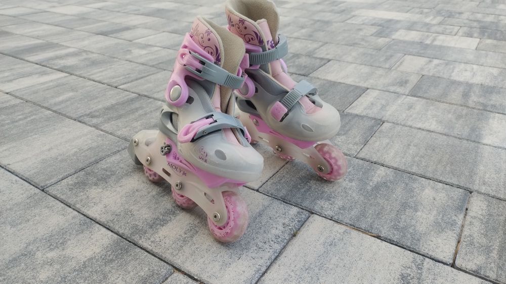 Rolki dla dziewczynki rozmiar 26-29 regulowane