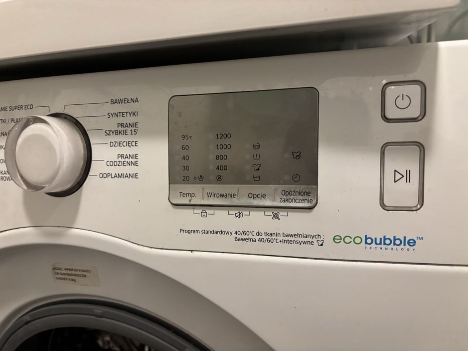 Pralka Samsung Eco Buble WF60F4E0W2W
