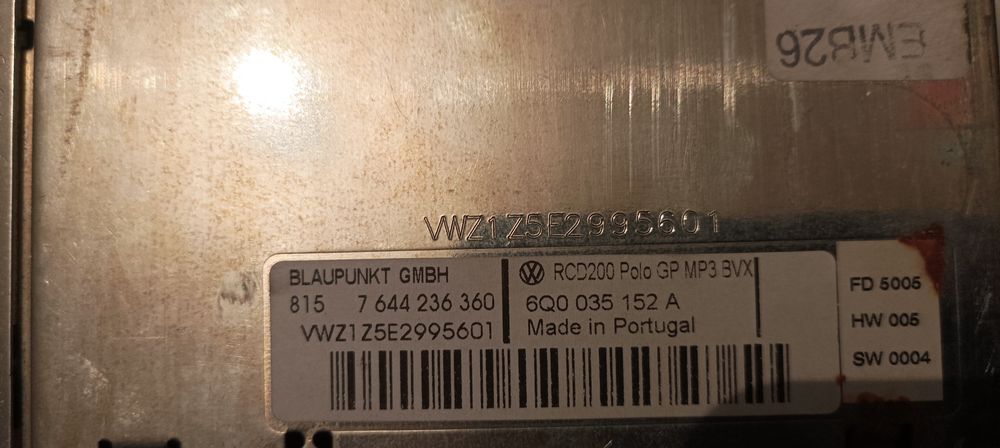 radios citroen c4 ,vw sharan originais