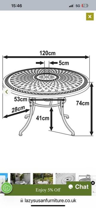 Zestaw aluminiowych mebli ogrodowych. Unikatowy komplet
