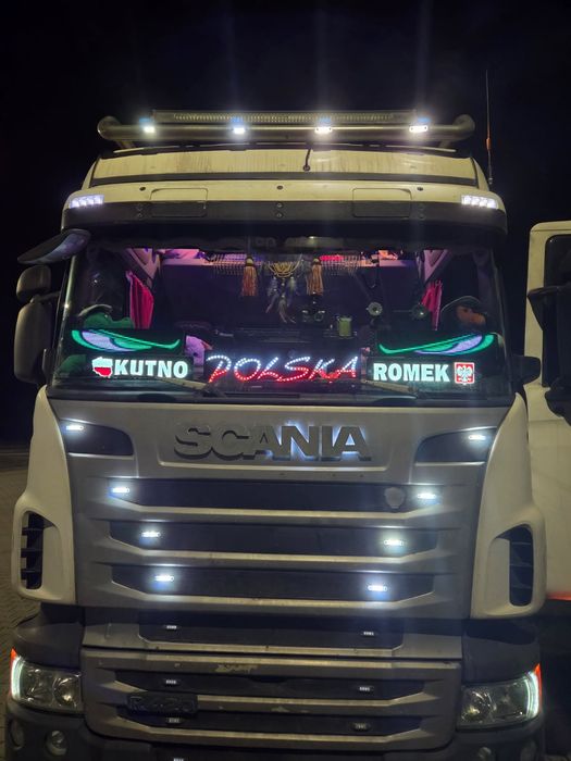 2SZT 59x12cm DUŻE Diabelskie Oczy Led z aplikacją tir bus oso