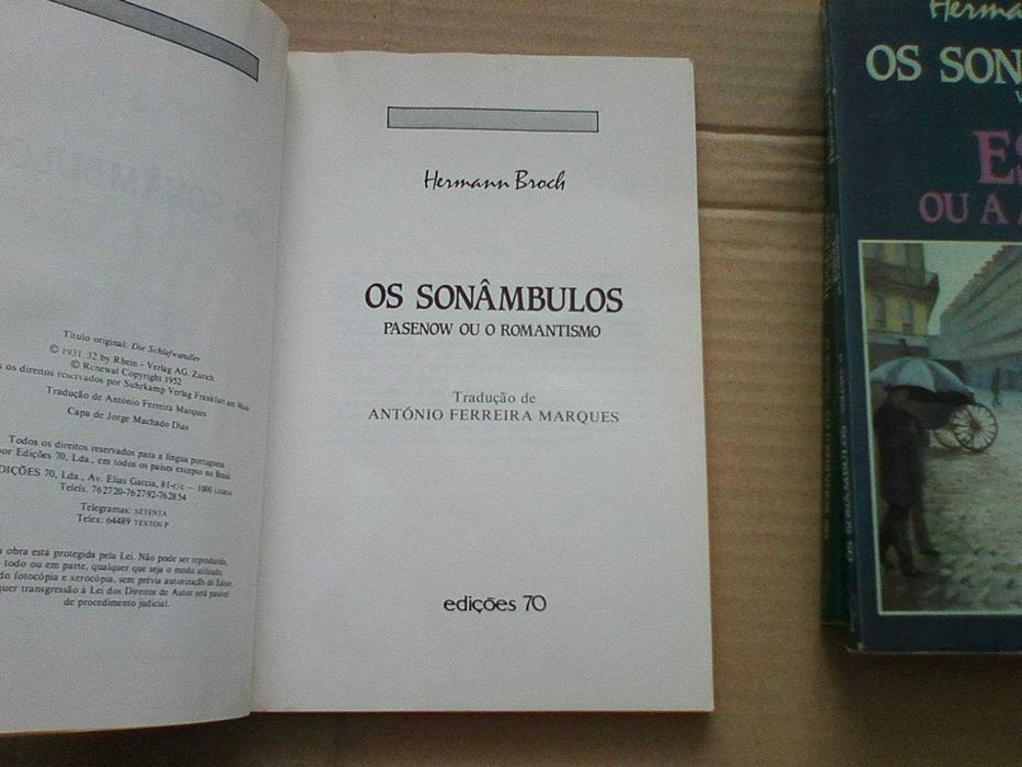 Os Sonâmbulos - 3 volumes