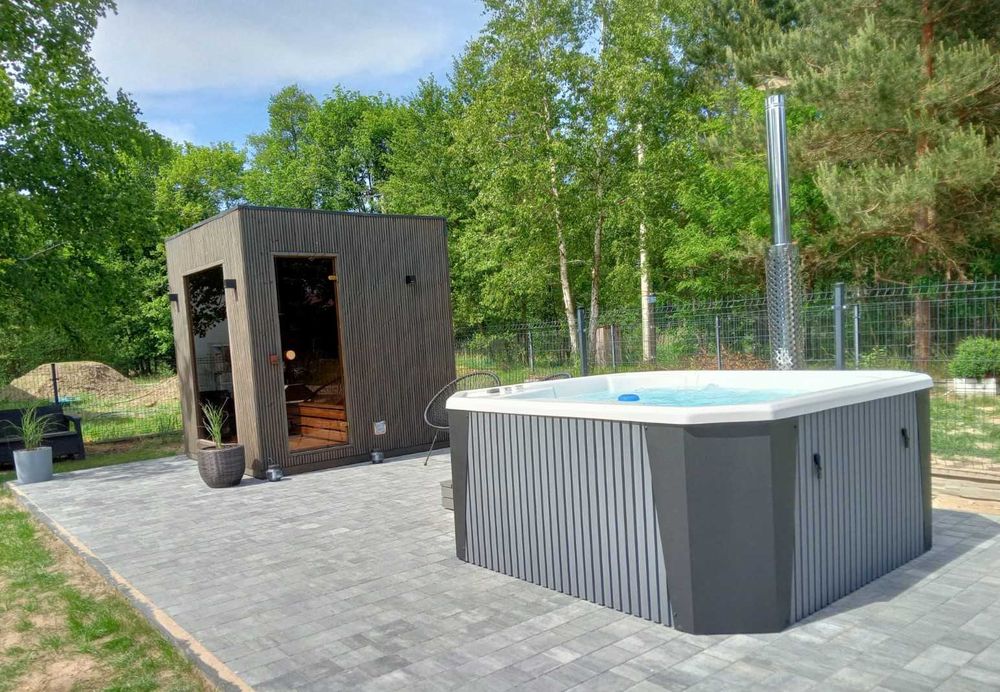 ETNA 5osobowe Jacuzzi Jakość PREMIUM! Balia ogrodowa gorąca beczka!SPA